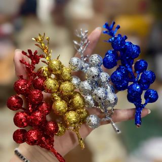 SET 10 NHÀNH SUNG NHŨ KIM TUYẾN (13cm)