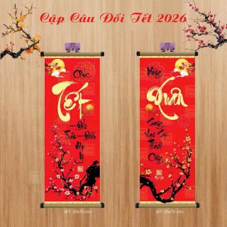 Cặp 2 Thư Pháp Treo Tết