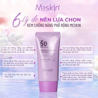 Kem chống nắng phổ rộng Meskin - Reborn face skin treatment