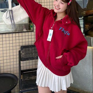 Áo khoác nữ Thifu chất nỉ xuất khẩu dày dặn mịn