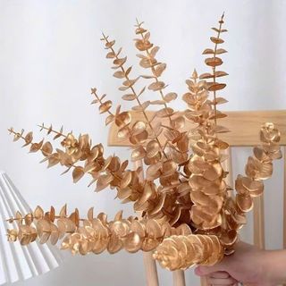 CÀNH TÁO 5 NHÁNH MẠ VÀNG (85cm) TRANG TRÍ TẾT