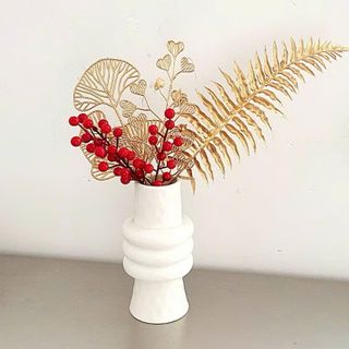 CÀNH RẺ QUẠT 3 NHÁNH MẠ VÀNG (65cm) TRANG TRÍ TẾT