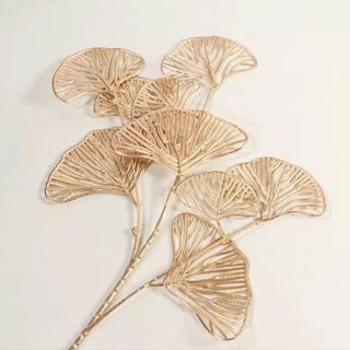 CÀNH RẺ QUẠT 3 NHÁNH MẠ VÀNG (65cm) TRANG TRÍ TẾT