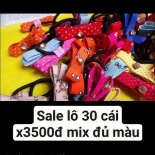 Cột tóc nơ nhiều màu sắc nha