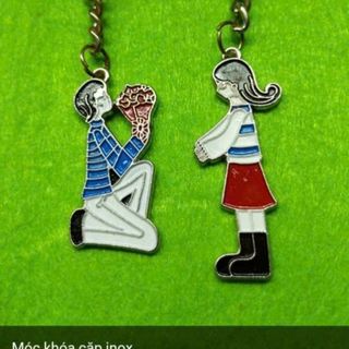 Móc khóa inox cặp đôi giá tốt