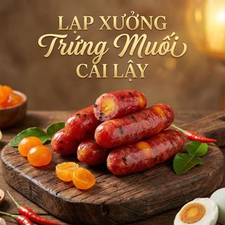 LẠP XƯỞNG TRỨNG MUỐI CAI LẬY LOẠI NGON ĐẶC BIỆT 500G - WINNIE HOUSE