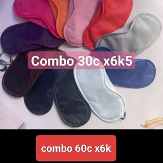 Bịt mắt trơn nhiều màu sắc bịt mắt ngủ mẫu trơn