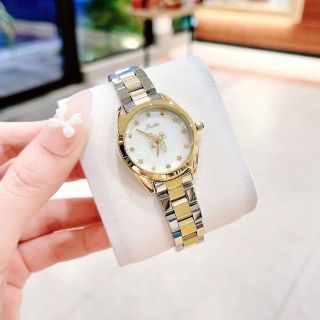 ĐỒNG HỒ NỮ CHÍNH HÃNG SCOTTIE MẶT TRÒN KIM CON ONG XOAY FULLBOX