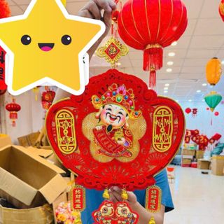 Dải treo tết thần tài đồng tiền