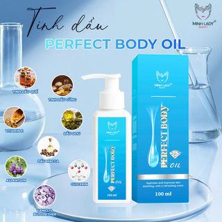 Tinh dầu Gừng PERFECT BODY OIL Minh Lady 100ml Hỗ trợ giúp Giảm khô rạn mất nước massage