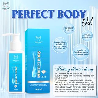 Tinh dầu Gừng PERFECT BODY OIL Minh Lady 100ml Hỗ trợ giúp Giảm khô rạn mất nước massage