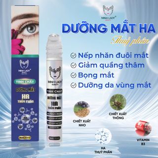 [HOT] Thanh lăn Dưỡng mắt HA Thuỷ phân Hỗ Trợ Giảm Thâm Quầng Mắt & Bọng Mắt [109k/c, 218k/2c tặng 1] Minh Lady 10ml