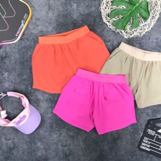 Quần đùi 2 lớp nữ mẫu đơn giản chất si giãn