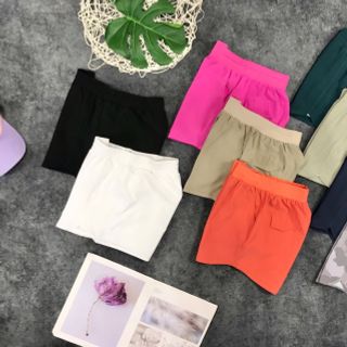 Quần đùi 2 lớp nữ mẫu đơn giản chất si giãn