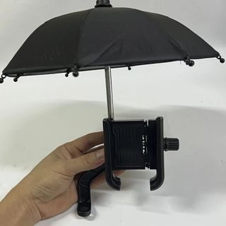 GIÁ ĐỠ ĐIỆN THOẠI XE MÁY HT509 KÈM DÙ CHE MƯA