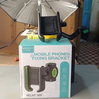 GIÁ ĐỠ ĐIỆN THOẠI XE MÁY HT509 KÈM DÙ CHE MƯA