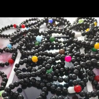 Chuỗi đeo tay đá thạch anh đen 10ly đẹp nha mẫu mới