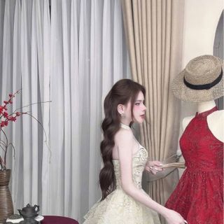 Set áo yến tết quần tơ