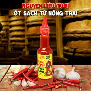 Tương ớt Làng Chài Xưa Chilli chai 270g thơm ngon đặc biệt, cay tự nhiên, ớt tươi sạch từ nông trại Thôn Xanh Farm