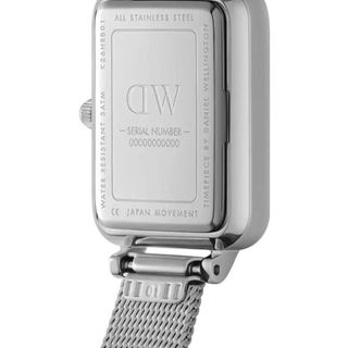 ĐỒNG HỒ NỮ CAO CẤP D WELLINGTON DÂY LƯỚI CHỮ NHẬT BẠC MẶT XÁM FULLBOX TEM