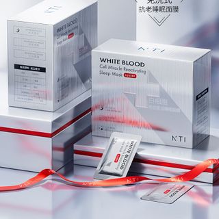 Mặt nạ ngủ phục hồi bạch cầu NTI Mặt nạ dùng một lần đắp 50 miếng sửa chữa, làm mờ nếp nhăn và săn chắc