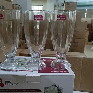 BỘ 6 LY THUỶ TINH 360ML RED CHERRY SIÊU ĐẸP (THÙNG 8 BỘ)