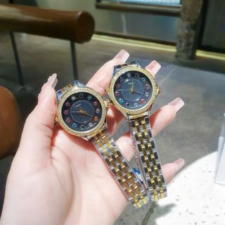 XẢ NHANH ĐỒNG HỒ NỮ THỜI TRANG PENDI DÂY DEMI MẶT ĐEN SỐ HỘT MÀU