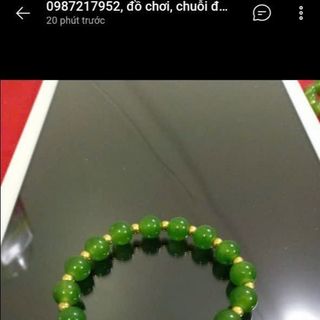 Vòng tay xanh lá mix kim loại giá rẻ chuỗi đeo tay