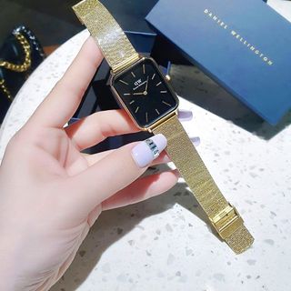 XẢ RẺ ĐỒNG HỒ NAM THỜI TRANG DANIEL W QUARDO LƯỚI CHỮ NHẬT