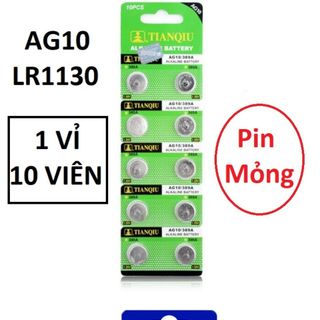 HỘP 20 VỈ PIN ALKALINE CELL MINI MODEL AG10