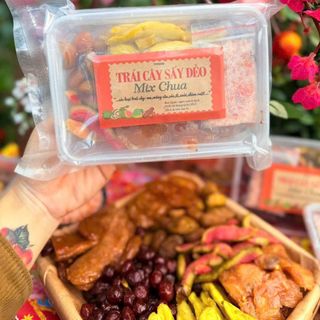 TRÁI CÂY SẤY DẺO MIX CHUA NHIỀU VỊ 500G, ĂN VẶT CỰC ĐÃ - WINNIE HOUSE