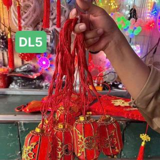 Đèn nháy lồng hình trụ DL5 trang trí tết