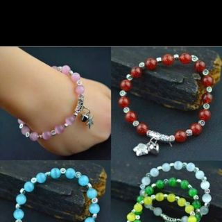 Chuỗi vòng đeo tay mẫu y hình nha đá mắt mèo mixx