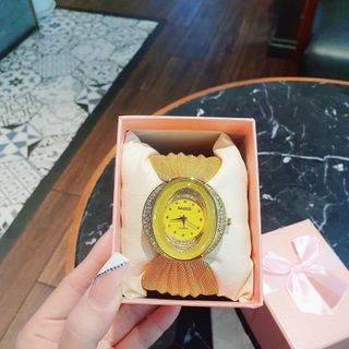 XẢ KHO ĐỒNG HỒ NỮ NỘI ĐỊA BAOHE VÀNG LƯỚI NHUYỄN FULLBOX GIÁ MỚI