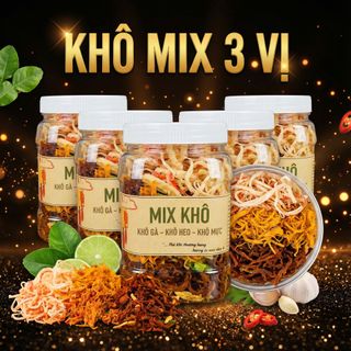 KHÔ MIX 3 VỊ - BỘ BA SIÊU NGON 350G - WINNIE HOUSE