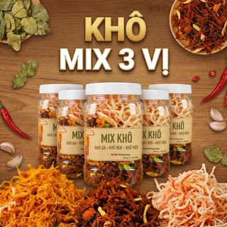 KHÔ MIX 3 VỊ - BỘ BA SIÊU NGON 350G - WINNIE HOUSE