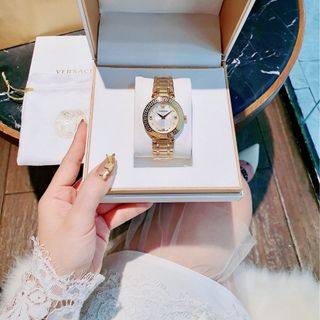 ĐỒNG HỒ NỮ CAO CẤP VERSEC DÂY THÉP VÀNG VÀ DEMI MẶT XÀ CỪ