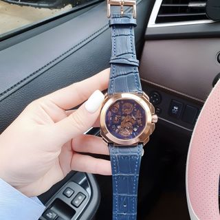 XẢ KHO ĐỒNG HỒ NAM TRUNG CẤP PVLGARI DÂY DA MẶT GIẢ CƠ GIÁ MỚI