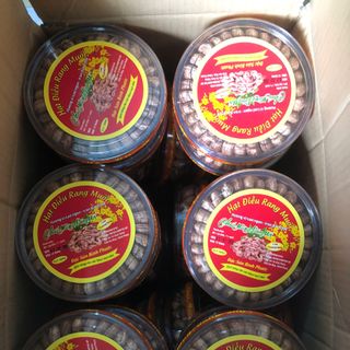 Hạt Điều rang muối Bình phước - hộp điều xếp hoa 500gr