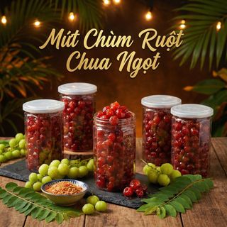 MỨT CHÙM RUỘT CHUA NGỌT 500G NHÀ LÀM, ĂN VẶT SIÊU BẮT MIỆNG - WINNIE HOUSE