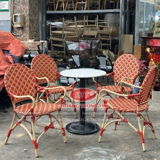 Ghế bistro ngoài trời phong cách đông dương