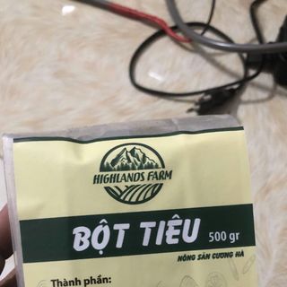 Bột tiêu tây nguyên 500gr Highlands Farm