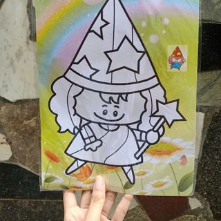 Tranh cát a4 kèm 9 màu cát