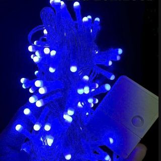 DÂY ĐÈN LED 10M 100 BÓNG MÀU XANH DƯƠNG IC LỚN