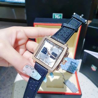 XẢ KHO ĐỒNG HỒ NAM TRUNG CẤP TAD HEUER MONACO DÂY DA MẶT VUÔNG GIÁ MỚI
