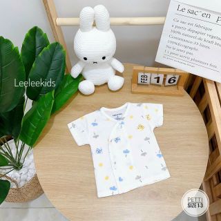 Set 10 áo cộc tay Petit đẹp mềm mại size 1-2-3 cho bé