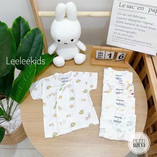 Set 10 áo cộc tay Petit đẹp mềm mại size 1-2-3 cho bé