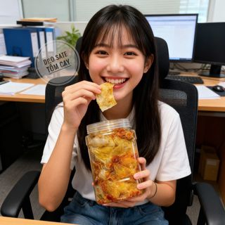 BÁNH TRÁNG DẺO - MUỐI TÔM SATE TÔM KHÔ: "CUỐN" LÀ "G.HIỀN" 300GR - WINNIE HOUSE