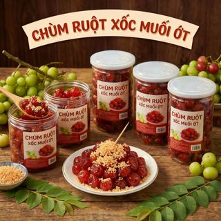 CHÙM RUỘT XỐC MUỐI ỚT CỰC NGON 500G - WINNIE HOUSE