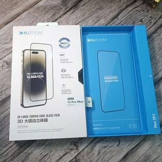 Kính Cường Lực 3D KUZOOM Full Màn Đủ Iphone 17Promax- X – Chống Xước – Full Viền – Có Hộp